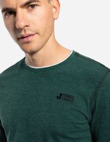 Tričko s dlh&yacute;mi ruk&aacute;vmi - Dvojvrstvov&yacute; vzhľad - tmavozelena