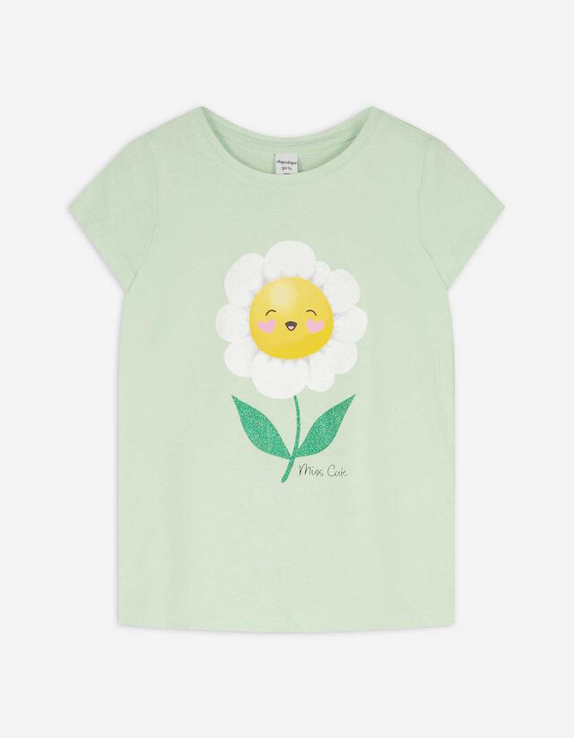 T-shirt - nadruk - jasny zielony