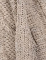 Schal - Zopfstrick - beige