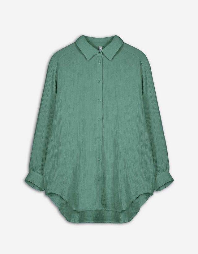 Bluza - muslin - zelena