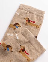 Socken - Allover-Muster - Beige