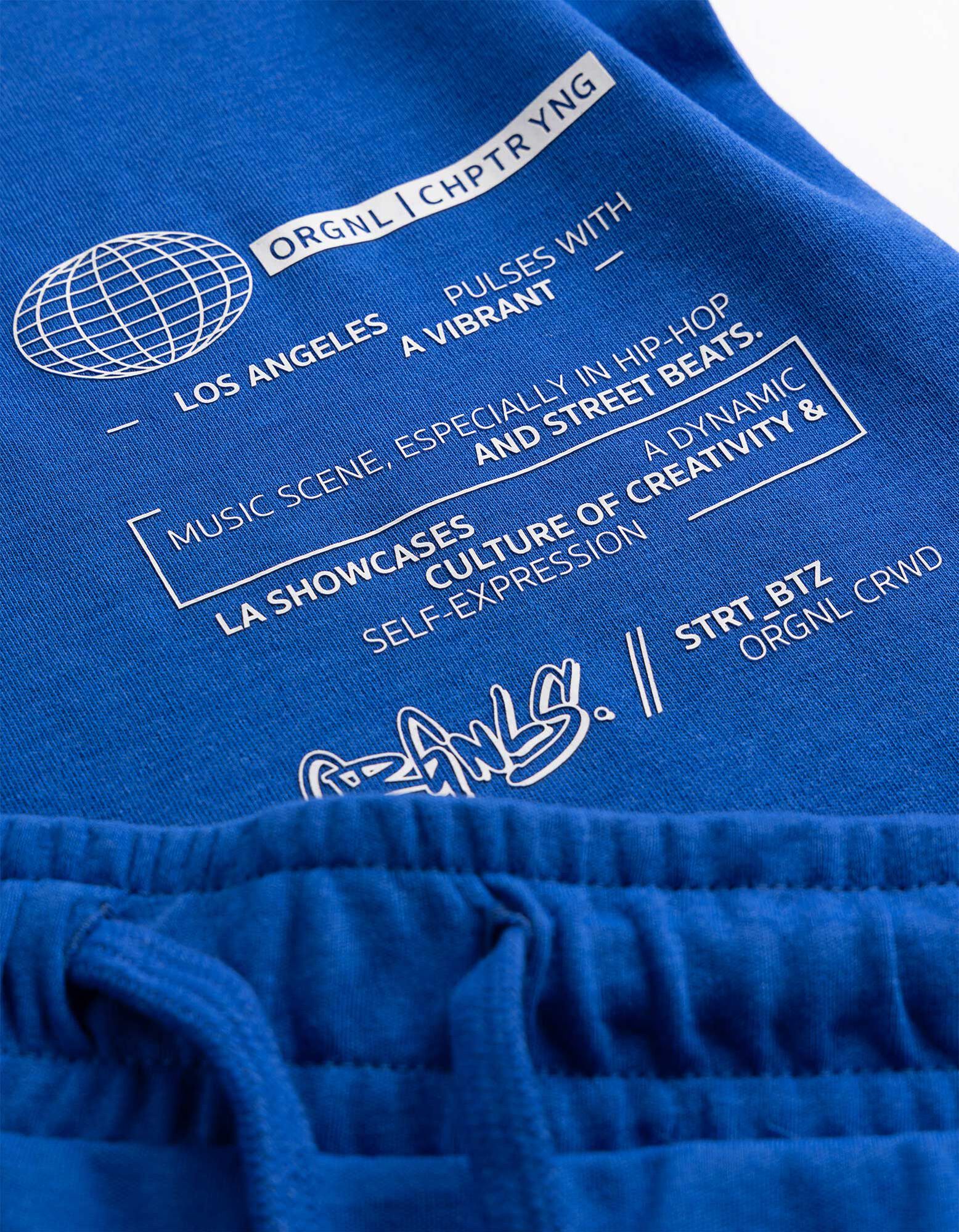 Set van T-shirt en broek - Zware kwaliteit - blauw