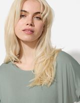 T-Shirt - Viskose-Mix - türkis