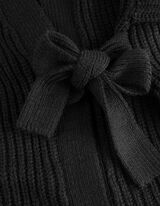 Pletena jopa - Groba pletenina - crna