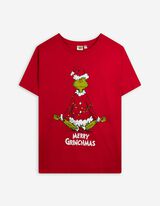 T-shirt - Grinch - rood