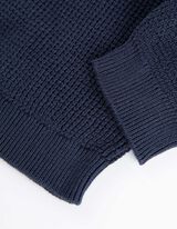 Pul&oacute;ver - Gomb&iacute;kov&aacute; li&scaron;ta - tmavomodra