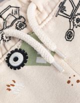 Bėgiojimo kelnės - Ištisinis raštas - baltas