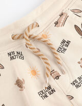 Bermuda  - Risvolti fissi sul fondo gamba - beige