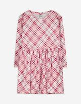 Kleid - Allover-Print - weiß