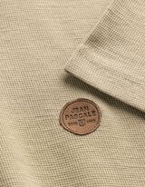 T-Shirt - Knopfleiste - beige