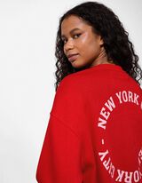 Sweatshirt - R&uuml;ckenprint - rot