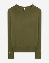 Strickpullover - dunkelgrün