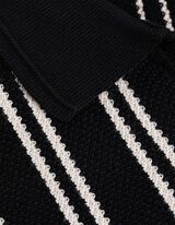 Polo-majica - Pruge - crno