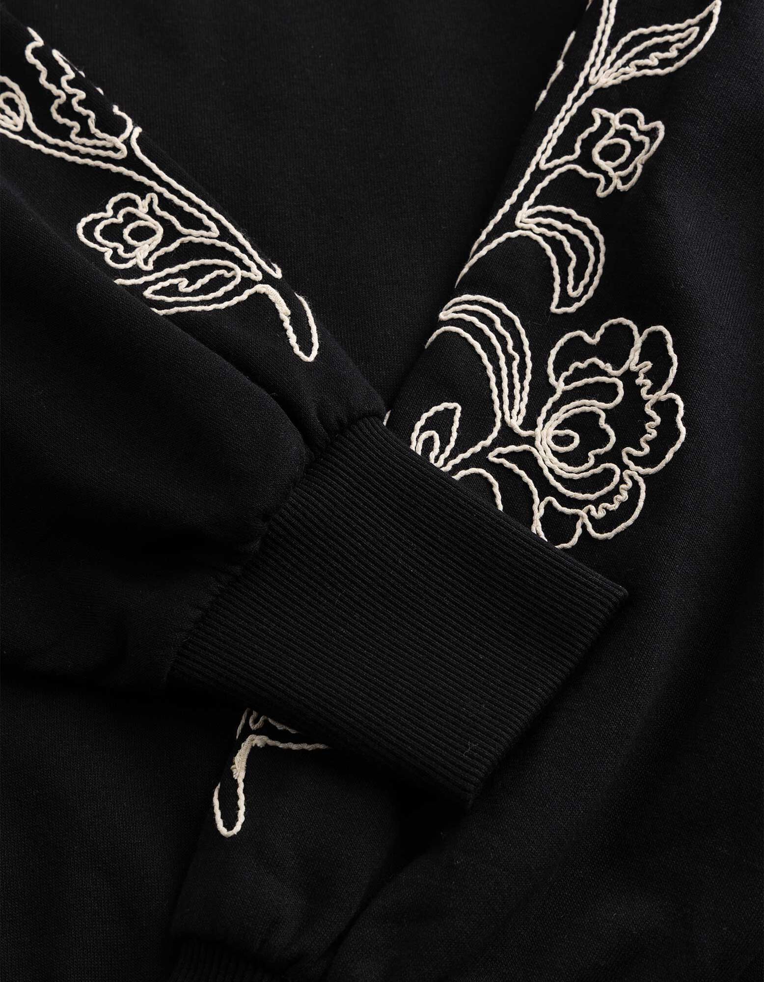 Sweatshirt - Ballon&auml;rmel - Schwarz