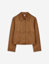 Blazer - Wildlederimitat - hellbraun