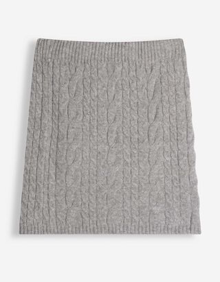 Strickrock - Zopfstrick - Grau