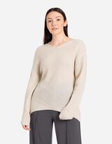 Sweter z dzianiny - dłuższy tył - bez