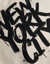 Felpa con cappuccio - Stampa sul retro - beige