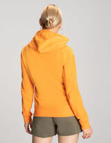 Cipz&aacute;ros meleg&iacute;tőfelső - Kapucni - narancs