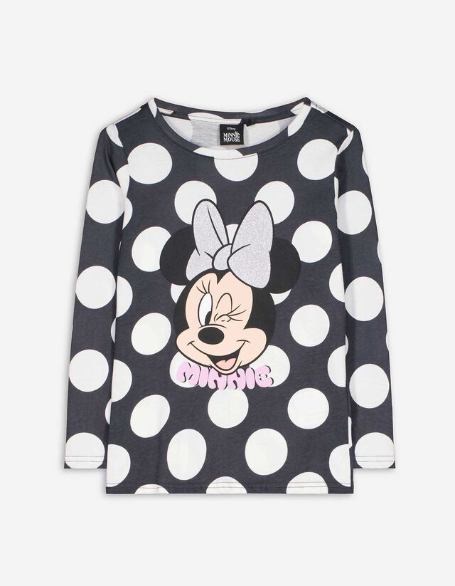 koszulka z długim rękawem - Myszka Minnie - ciemny szary