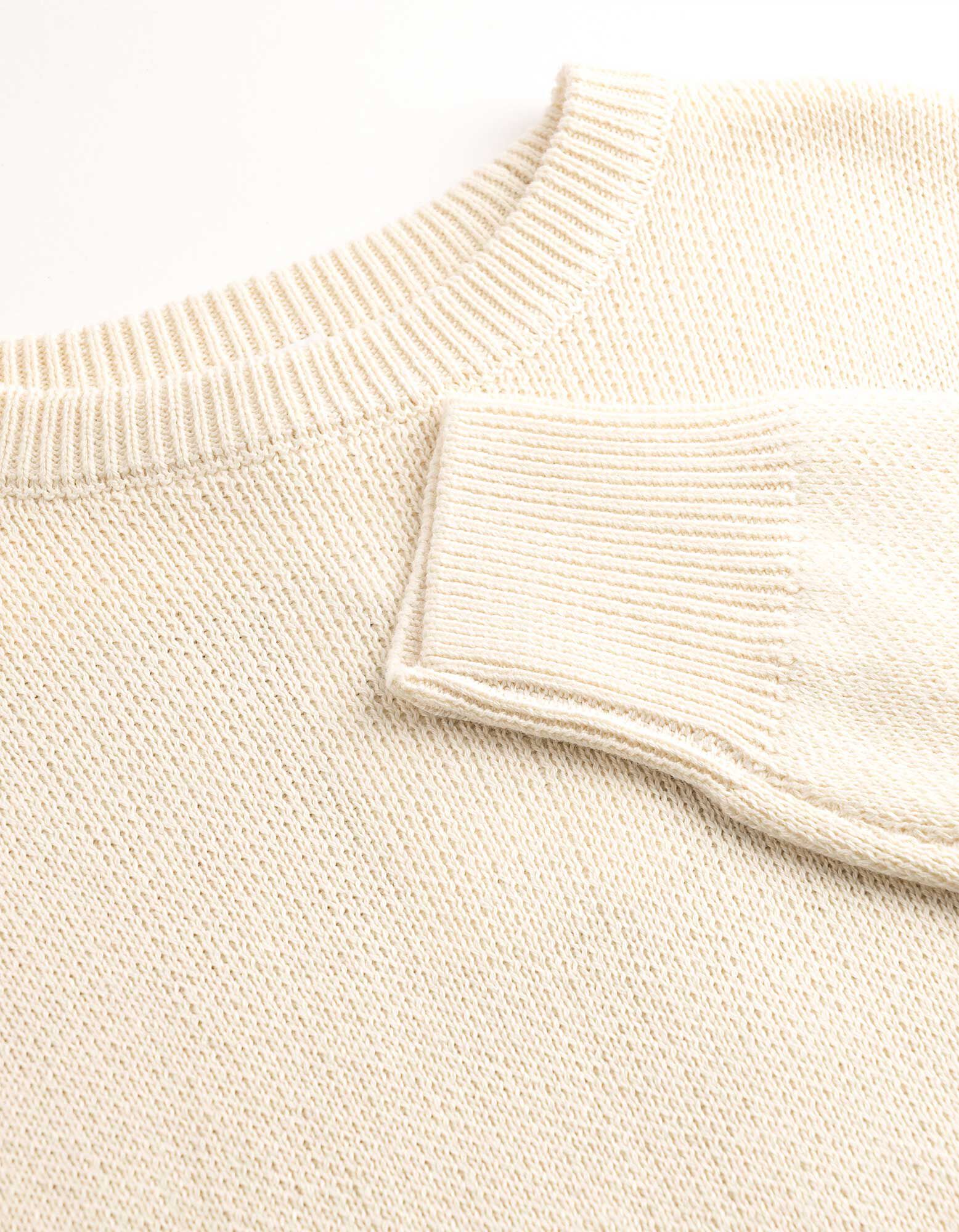Strickpullover - Oversized Fit - Beige