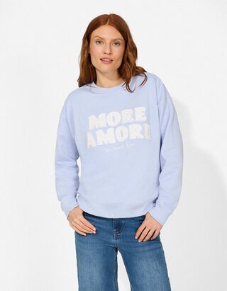 Mikina - Aplikace - svetle  modra