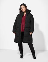 Zimná bunda - Prešívané švy - cierna