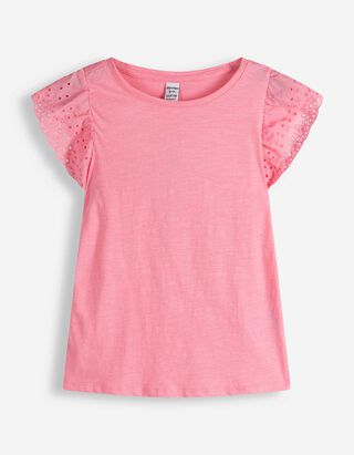 Bluse - einfarbig - pink