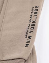 Jogginghose - Print - hellbraun