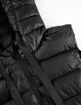 Vestă matlasată - Glugă cu șnur - Negru