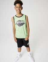 Set de bluză și pantaloni - Plasă - Verde deschis