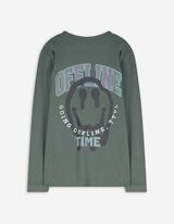 Komplet pidżamowy Koszulka i spodnie - Nadruk na plecach - bronz