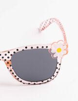 Sonnenbrille - eckig - rosa