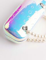 Brillenetui - Metallic-Details - silberfarben