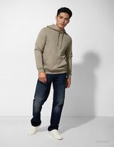 Pulover s kapuco - Mešanica bombaža - svetlo zelena