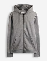 Veste molletonn&eacute;e - Capuche &agrave; cordon - Gris
