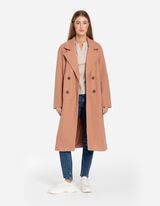 Cappotto - Effetto lana - marrone chiaro