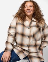 Longshirt - Hemdkragen - beige