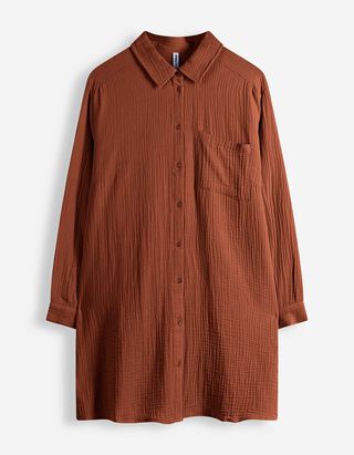 Bluse - Musselin - dunkelrot