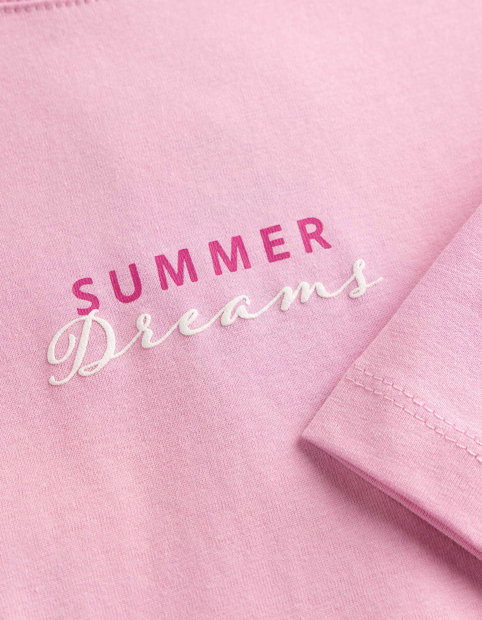 T-shirt - Impression au dos - rose