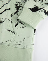 Majica s kapuljačom - Print po čitavoj povr&scaron;ini - svijetlo zelena