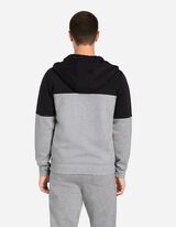 Sweatjacke - Kapuze - schwarz