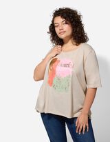 T-Shirt - Regular Fit - weiß