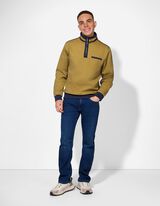 Sweatshirt - Stehkragen - gelb