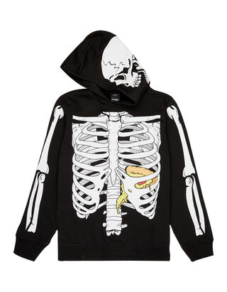 Jungen Hoodie mit Skelett-Print 