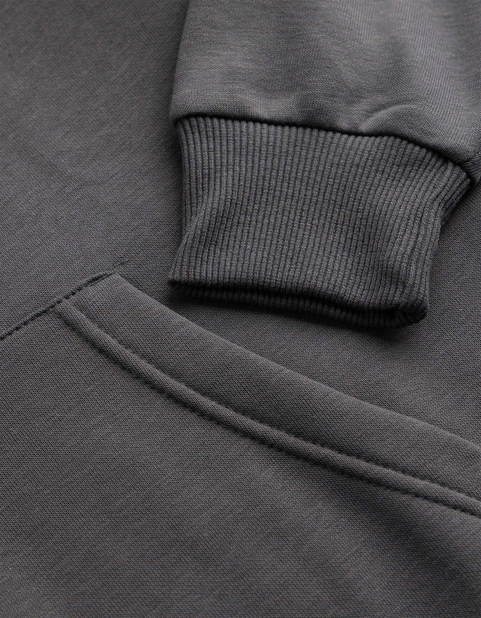 Bluză cu glugă - Oversized Fit - Gri &icirc;nchis