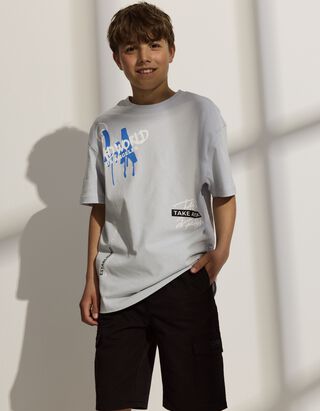 T-s&auml;rk - Oversized Fit - helesinine