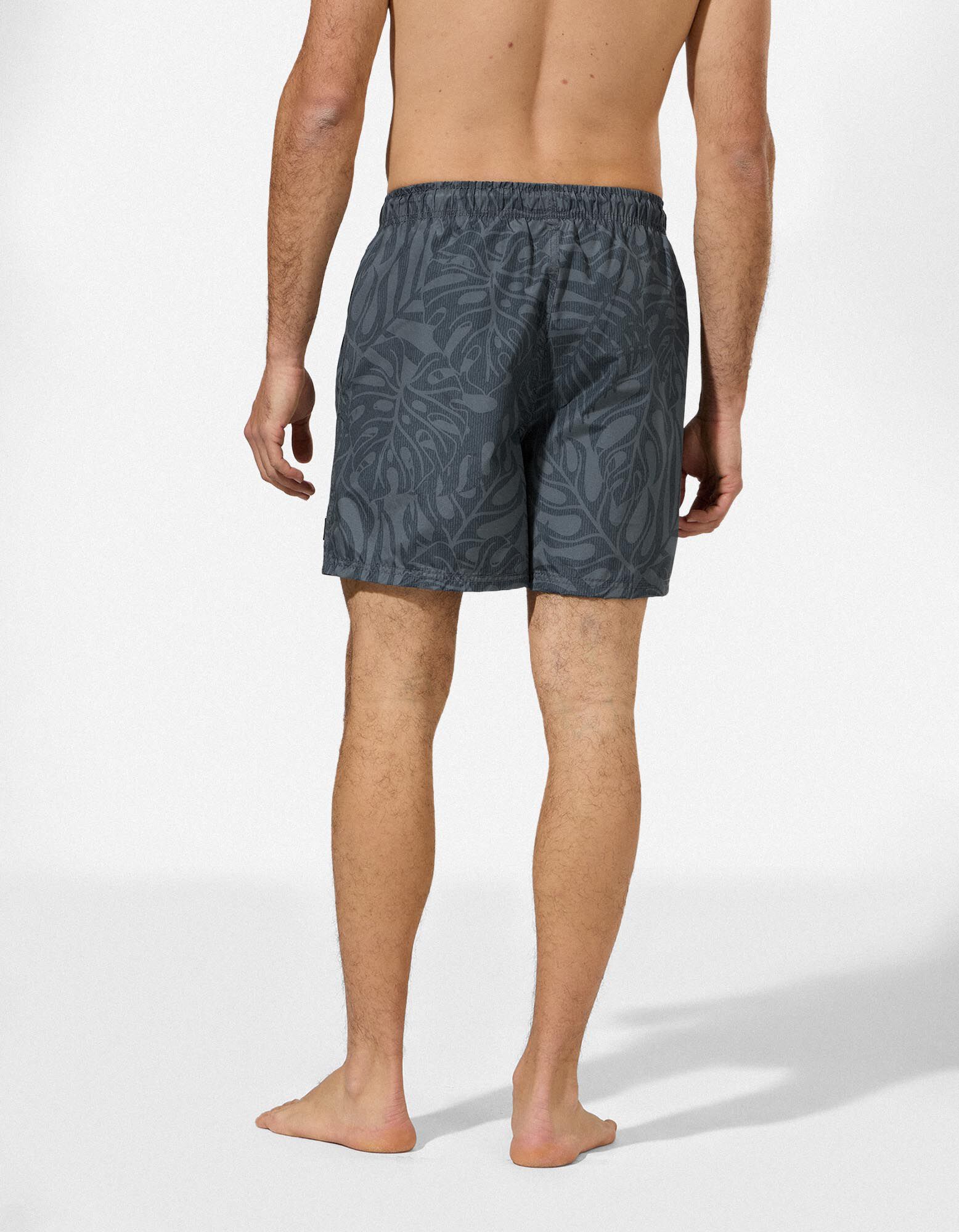 Badehose - Print - dunkelgr&uuml;n
