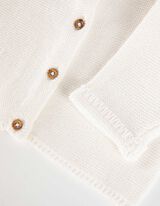 Gebreid vest - Zacht materiaal - wit