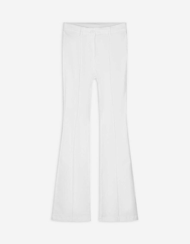 Broek - Plooi - wit